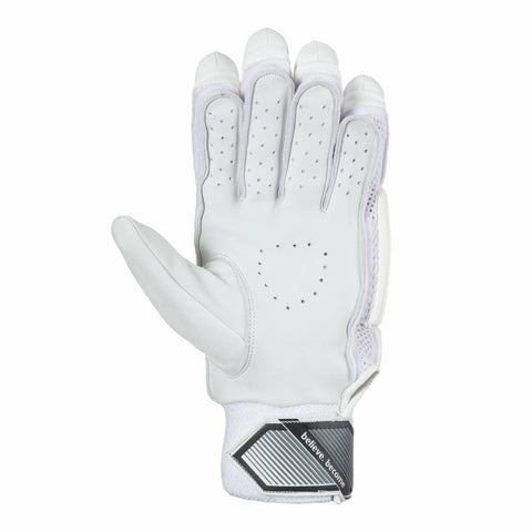 Test White Cricket Batting Gloves - SG